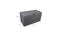Slickblue Outdoor Garden Plastic Storage Deck Box - Lockable, Waterproof Chest
