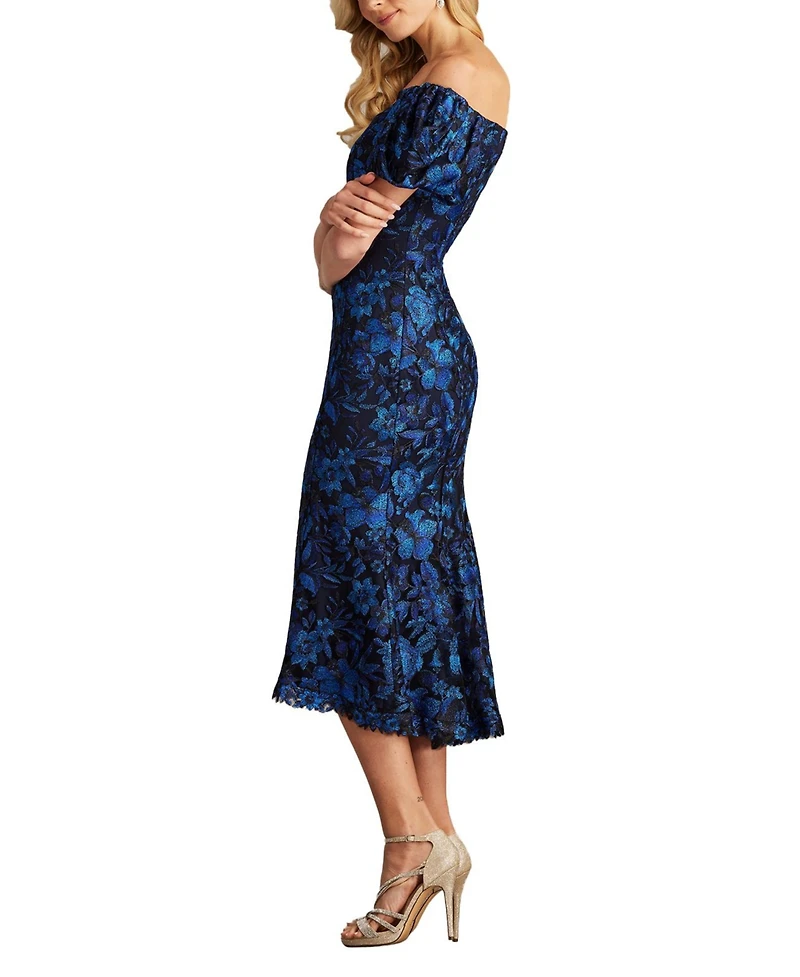 Tadashi Shoji Women's Bavi Off-Shoulder Midi Dress