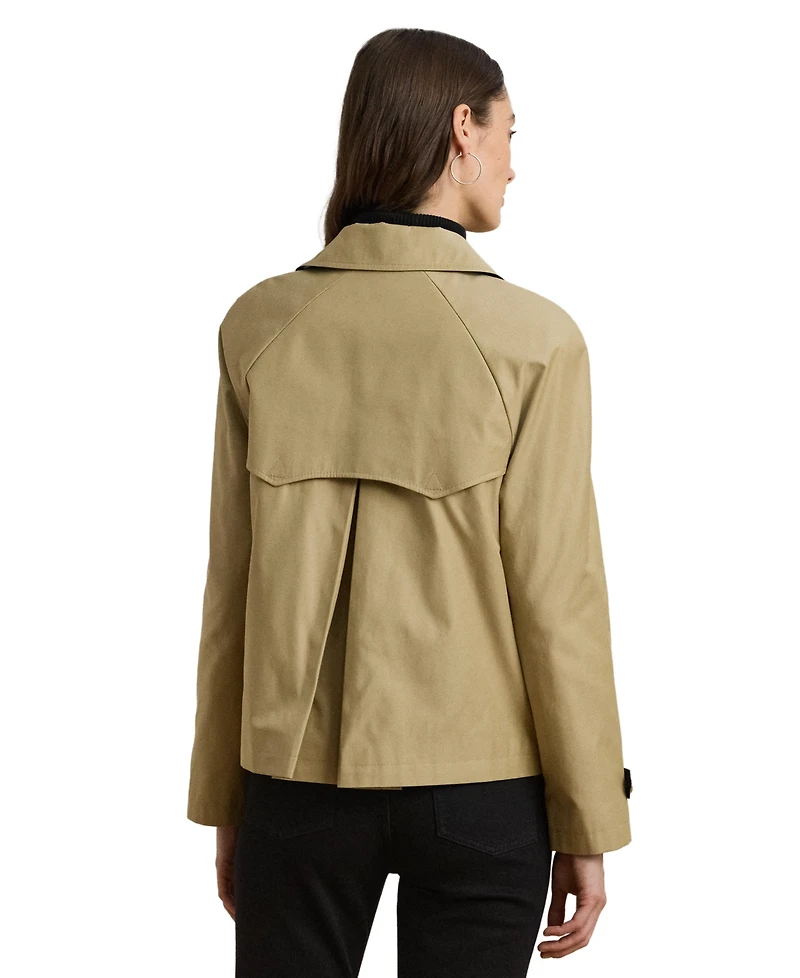 Lauren Ralph Lauren Women's Short Double-Breasted Trench Coat