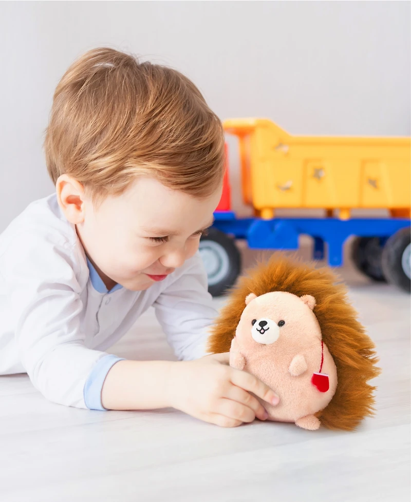 Geoffrey's Toy Box 6" Winter Hedgehog with Mitts Plush Toy, Created for Macy's