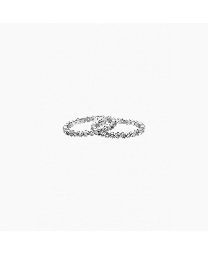 Bearfruit Jewelry Celeste Tennis Ring Set, Size 7