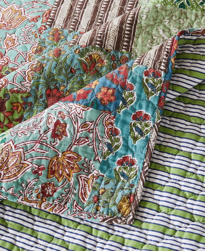 Greenland Home Fashions Jasmin Vintage Boho Reversible 2-Pc. Quilt Set, Twin/Twin Xl