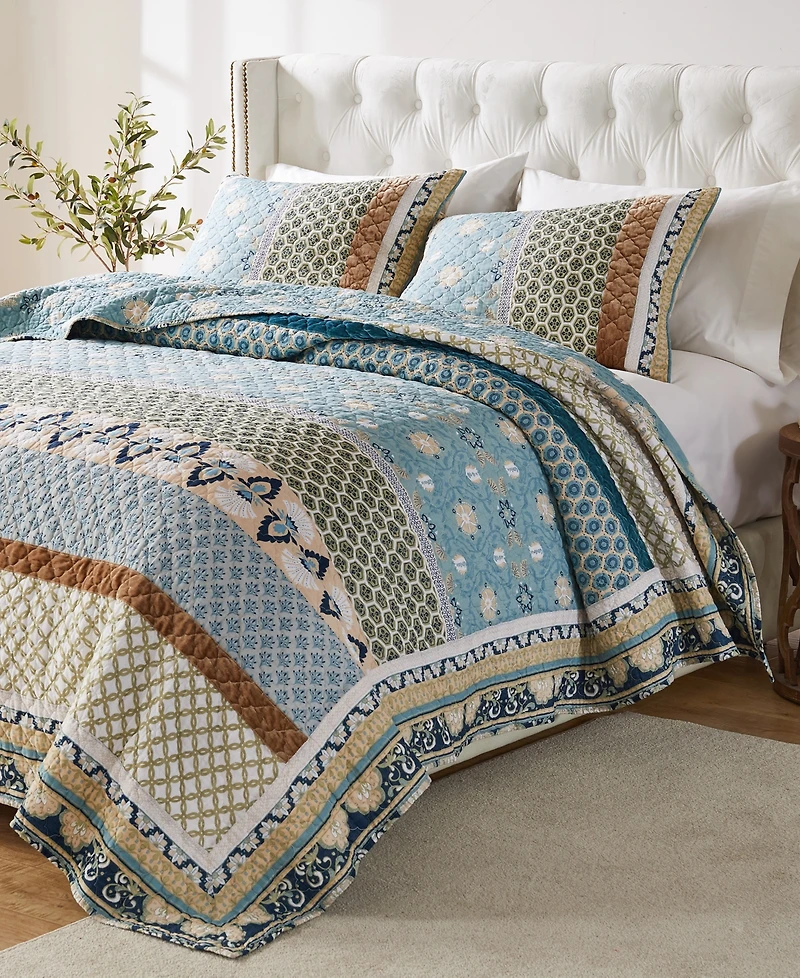 Greenland Home Fashions Thalia 3-Pc. Quilt Set