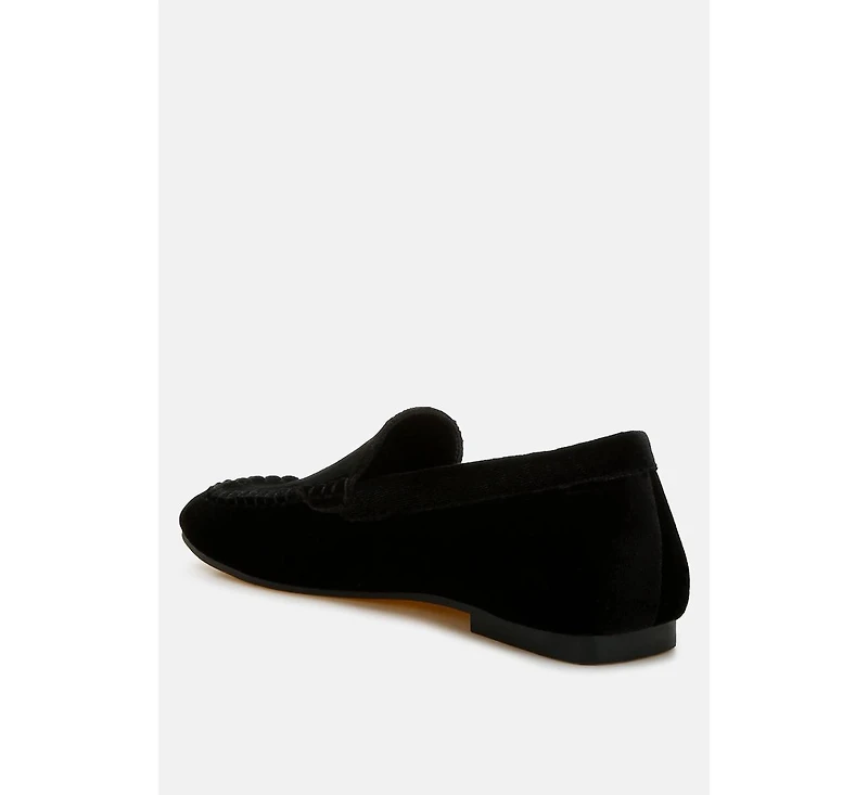 Robua Velvet Flat Loafers