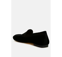 Robua Velvet Flat Loafers