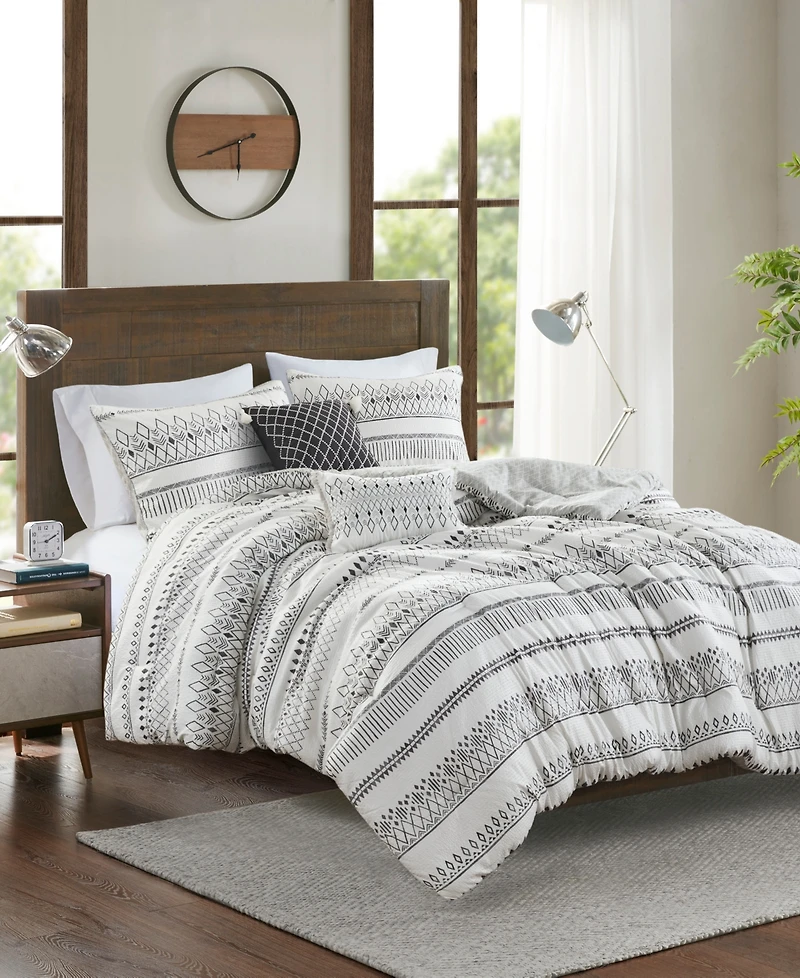 Madison Park Fraser Seersucker 5-Pc. Comforter Set
