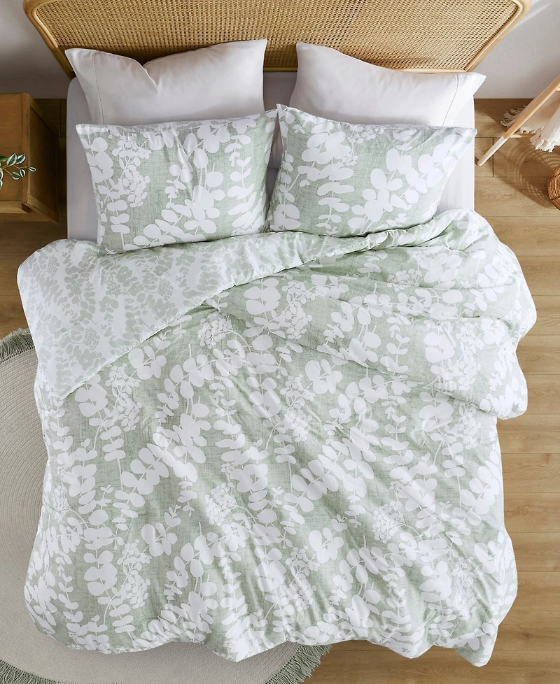 510 Design Aria Floral Print Reversible 3-Pc. Comforter Set, Full/Queen