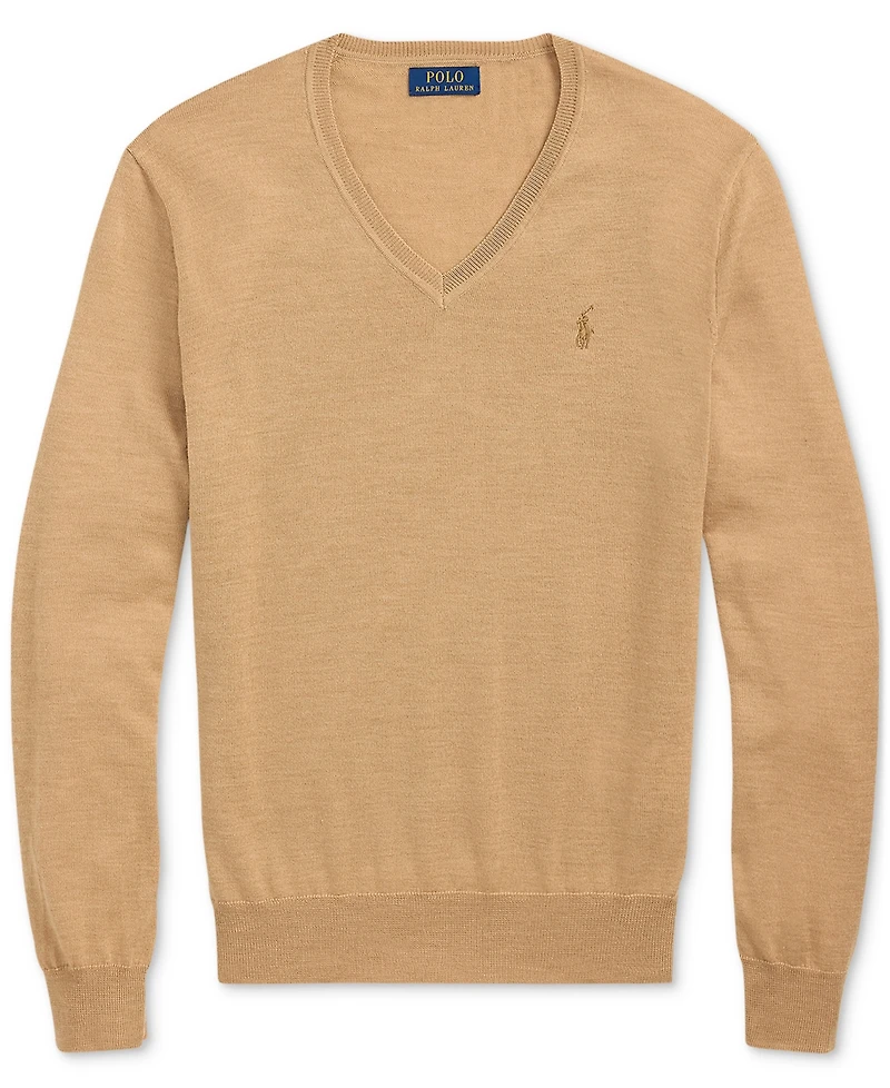 Polo Ralph Lauren Men's Washable Wool V-Neck Sweater