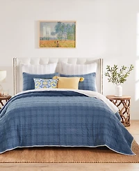Greenland Home Fashions Portofino Ruffled 3-Pc. Quilt Set, King