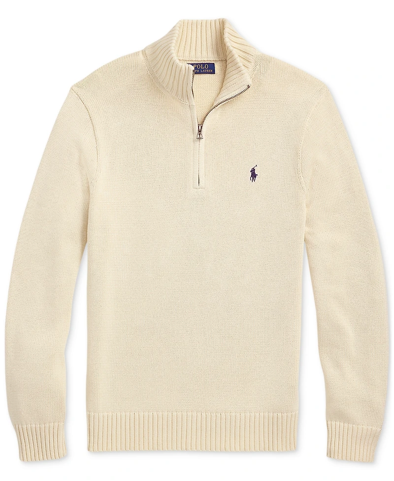 Polo Ralph Lauren Cotton Quarter-zip Sweater