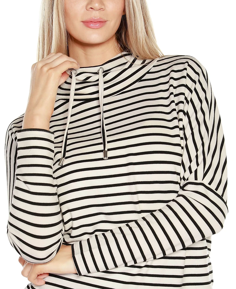 Belldini Women's Cowl Neck Dolman Sleeve Top