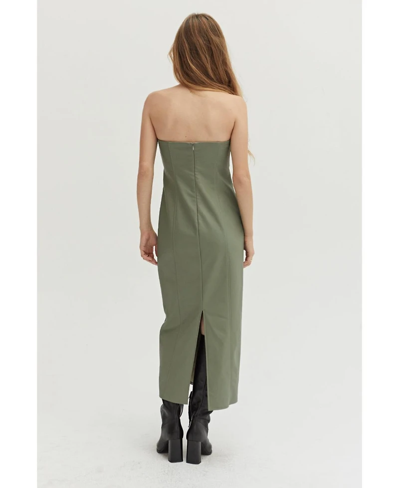 Crescent Women's Valentina Leather Tube Dress