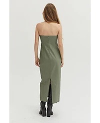 Crescent Women's Valentina Leather Tube Dress