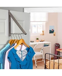 Florida Brands Over The Door Hanger - Single Collapsible for Clothes & Towels Ideal Bathrooms, Dorm Rooms