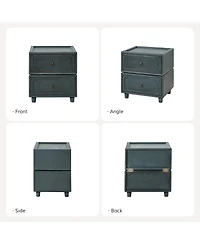 Hulala Home Scipione Transitional 2 - Drawer Nightstand with Multiple Configurations
