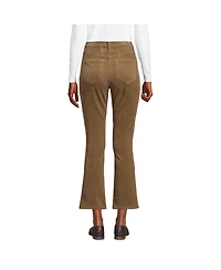 Lands' End Women's Petite High Rise Corduroy Kick Crop Pants