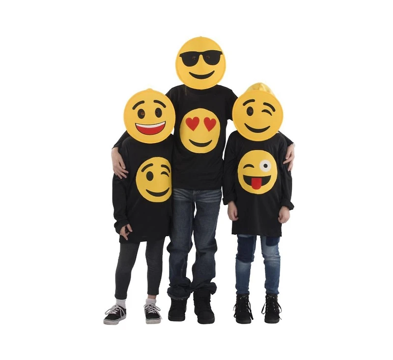 Dress Up America Kids Winking Emoji Mask