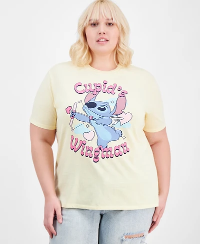 Disney Trendy Plus Size Stitch Cupid T-Shirt