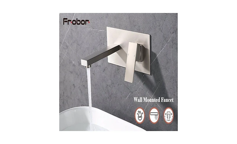 Wall-Mount Bathroom Faucet for Sink or Bathtub, Single Handle, 2 Holes