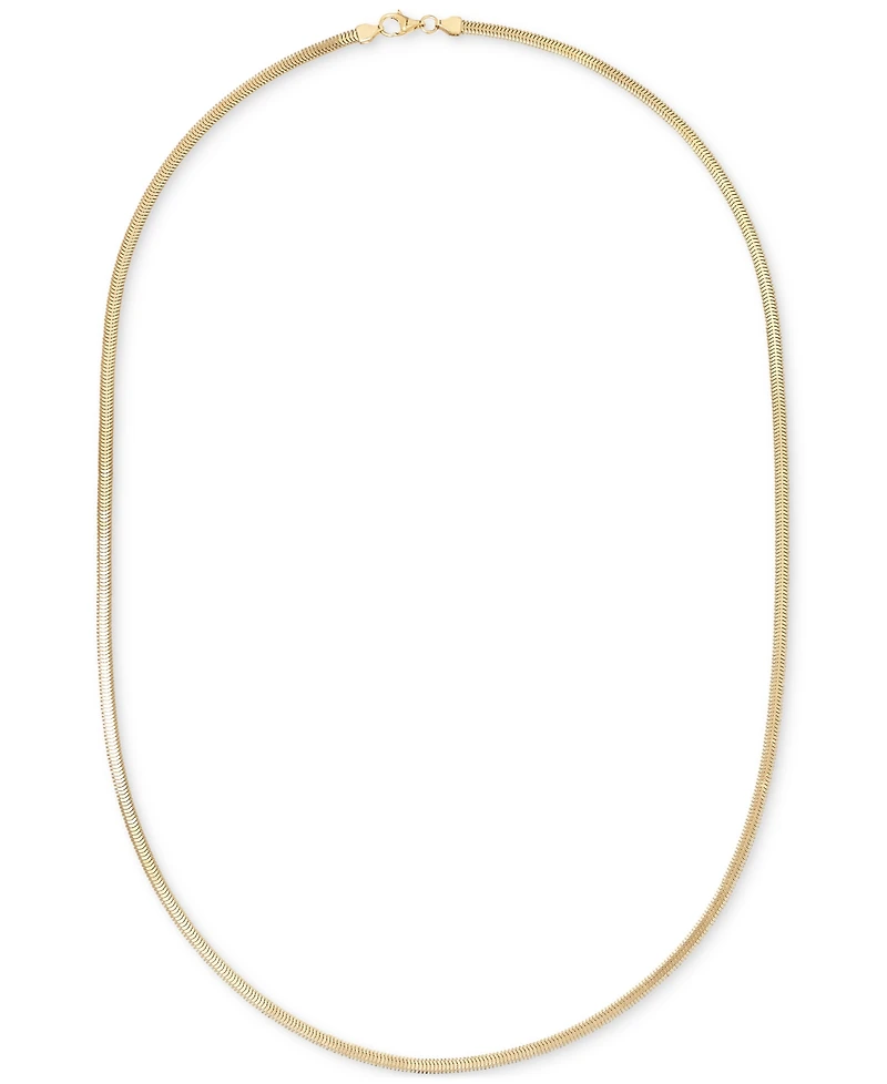 Macy's Diamond Cut Snake Chain 18" Necklace (3mm) in 10k Yellow Gold