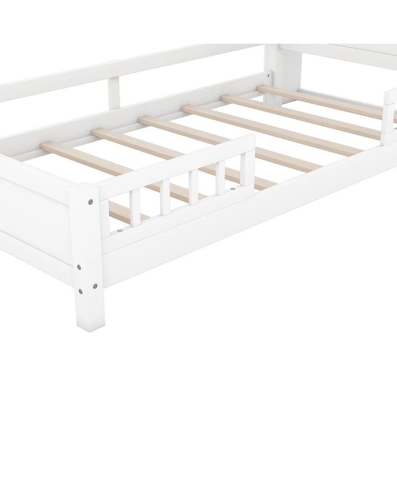 Streamdale Twin Platform Bed with Headboard Storage and Led Lights
