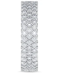 Diamond Three-Row Eternity Band (2 ct. t.w.) Platinum, 14k White Gold, or Rose Gold
