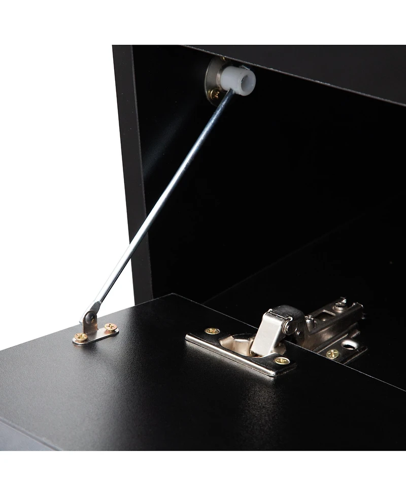 Streamdale Floating Led Tv Shelf with Outlet