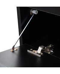 Streamdale Floating Led Tv Shelf with Outlet