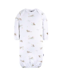 Gerber Baby Boys Gowns with Mitten Cuffs, 4-Pack