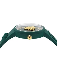 Versace Women's Swiss V-Pop Green Silicone Strap Watch 39mm