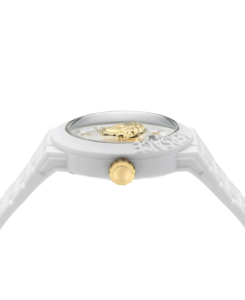 Versace Men's Swiss V-Pop White Silicone Strap Watch 43mm