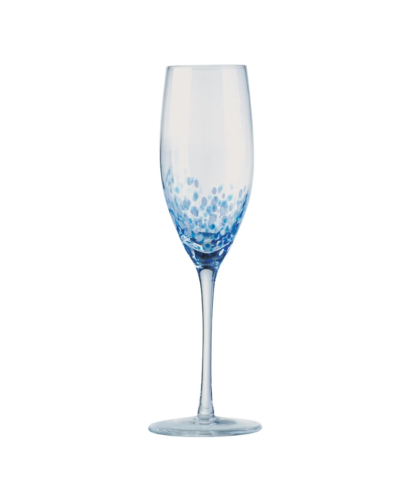 Anton Studio Designs Speckle Champagne Flutes, Set of 4