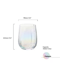 Anton Studio Designs Palazzo Double Old Fashioned Tumblers / Stemless Wines, Set of 2