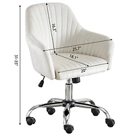 Streamdale Adjustable Velvet Leisure Chair (Pink)