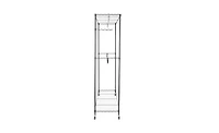 Portable Garment Rack with Hanging Rods and Shelves – Closet Organizer for Space-Saving Storage