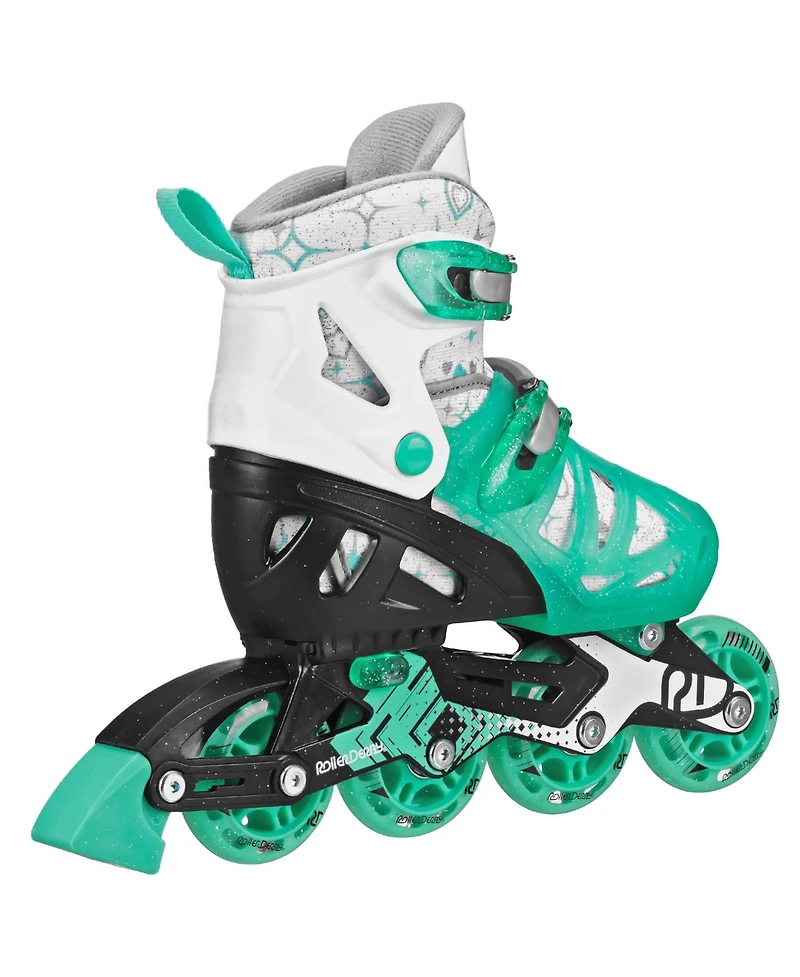 Roller Derby Tracer Girl's Adjustable Inline Skates Medium (2-5)