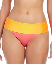Bleu by Rod Beattie Women's Beat The Heat Foldover Hipster Bikini Bottoms