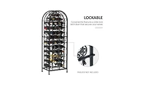 Stylish Wine Rack Cabinet for Efficient Storage and Display of Bottles and Glassware