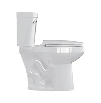 gaomon Two-Piece Elongated Toilet - 21" Bowl Height, Standard Seat Included