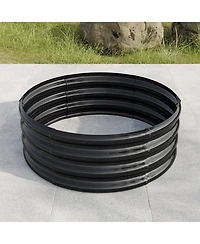 Slickblue 32.08" x 11.4" Tall Round Metal Raised Garden Bed