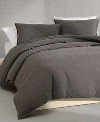 Calvin Klein Melange Flannel 3-Pc. Duvet Cover Set