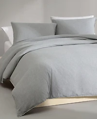 Closeout! Calvin Klein Melange Flannel 3-Pc. Duvet Cover Set