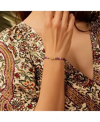 Spiritual Transformation - Amethyst Butterfly Charm Bracelet