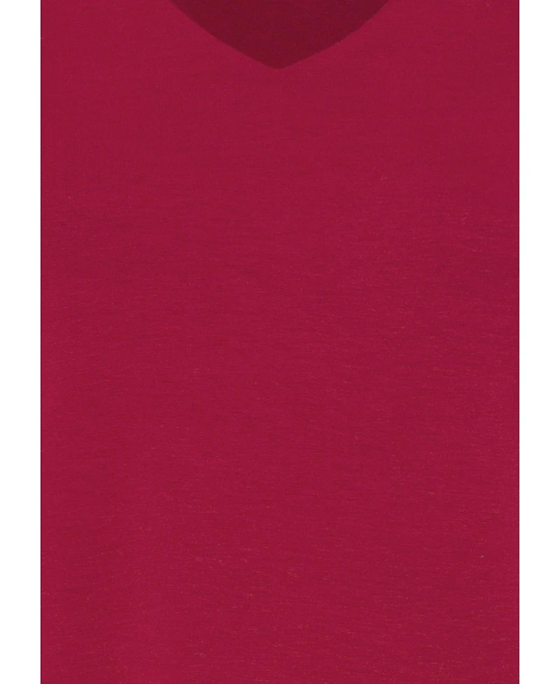 Olsen Women's Viscose Blend V-Neck T-Shirt