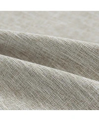 Linen Texture Blackout Grommet Curtains Pair(2 Panels
