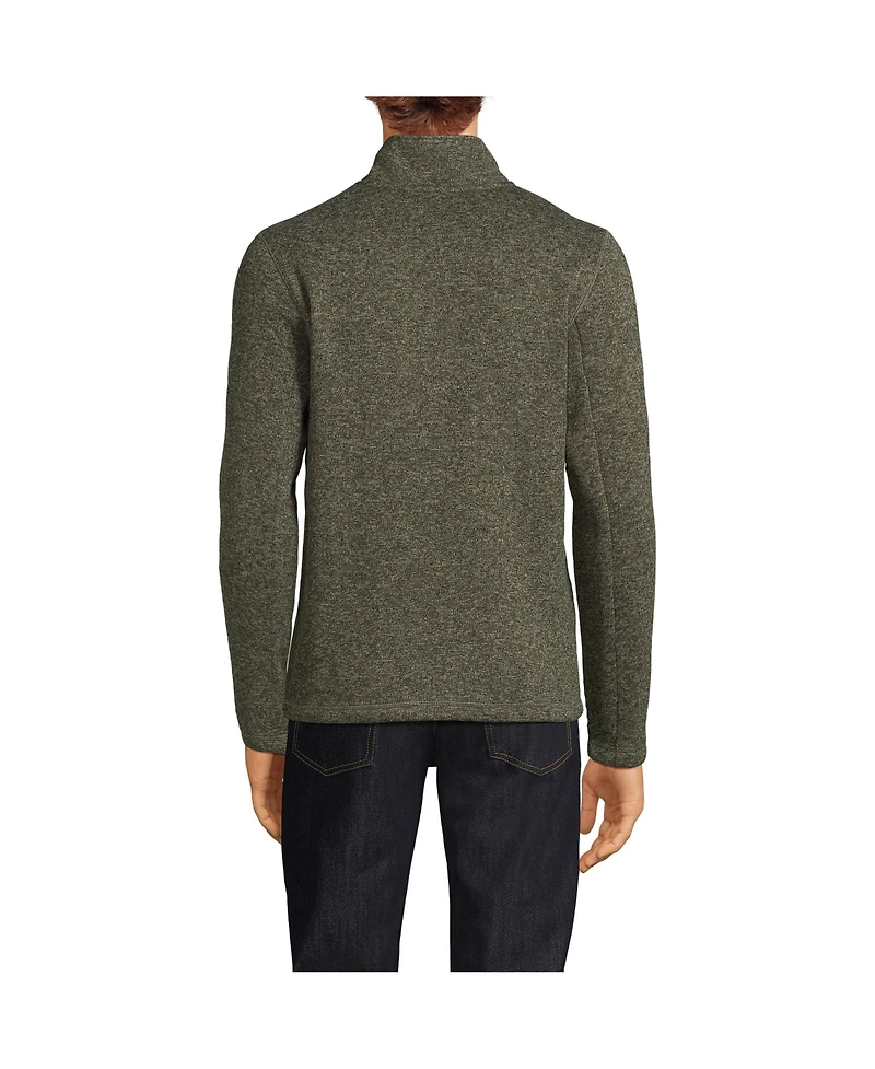 Lands' End Men's Tall Sweater Fleece Quarter Zip Pullover