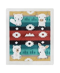 The Peanutshell Western Woods Cotton Crib Bedding Set for Baby Boys, 4 Pieces