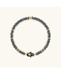 Karma and Luck Intuitive Guardian - Eye of Horus Hamsa Hematite Bracelet