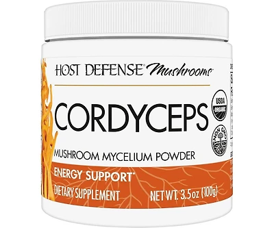 Host Defense Cordyceps Powder - Immune & Energy Support Supplement - Kidney Health Supplement with Cordyceps