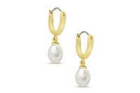 Lily Nily Girls Freshwater Pearl Dangle Hoop Earrings